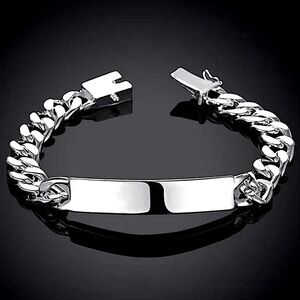 STERLING SILVER CHAIN BRACELET
